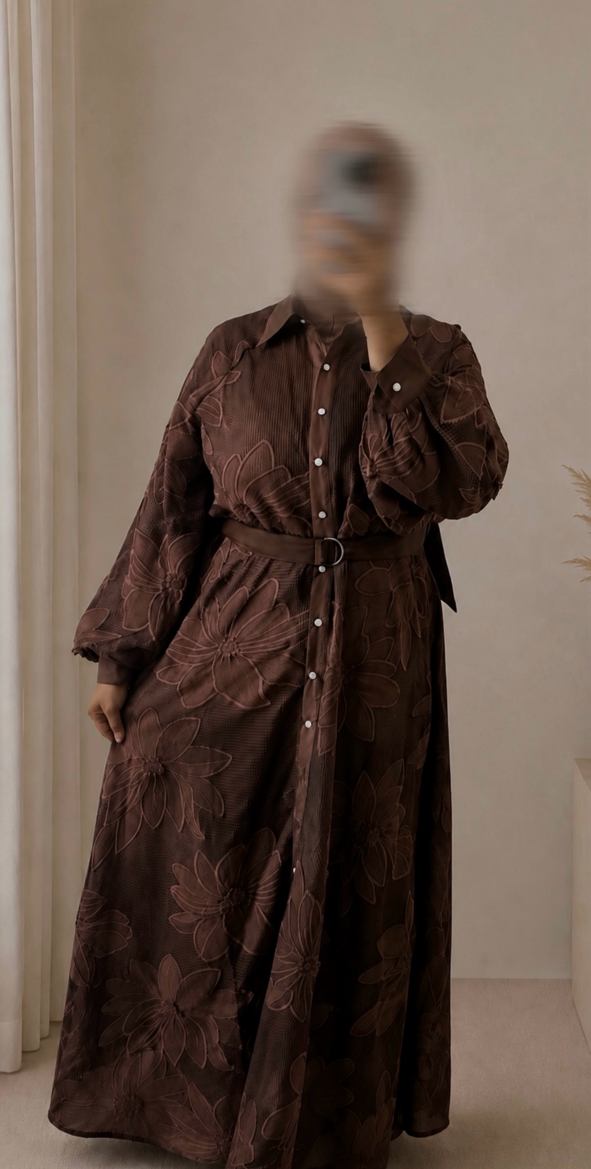 Floral dress - Brown
