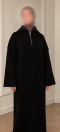 Cozy knit dress - Black