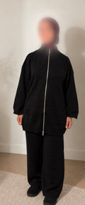 Cloud knit twinset - Black