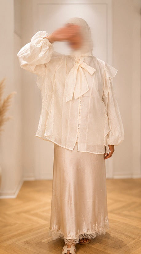 Bow tie blouse