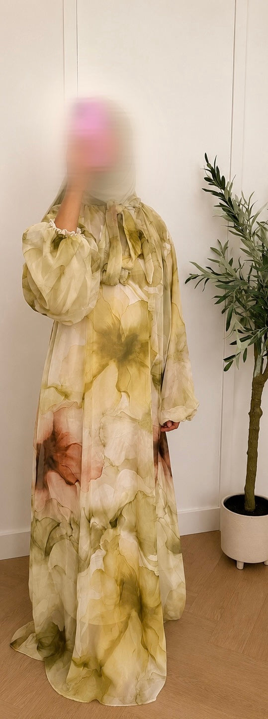 Amara dress - Green olive